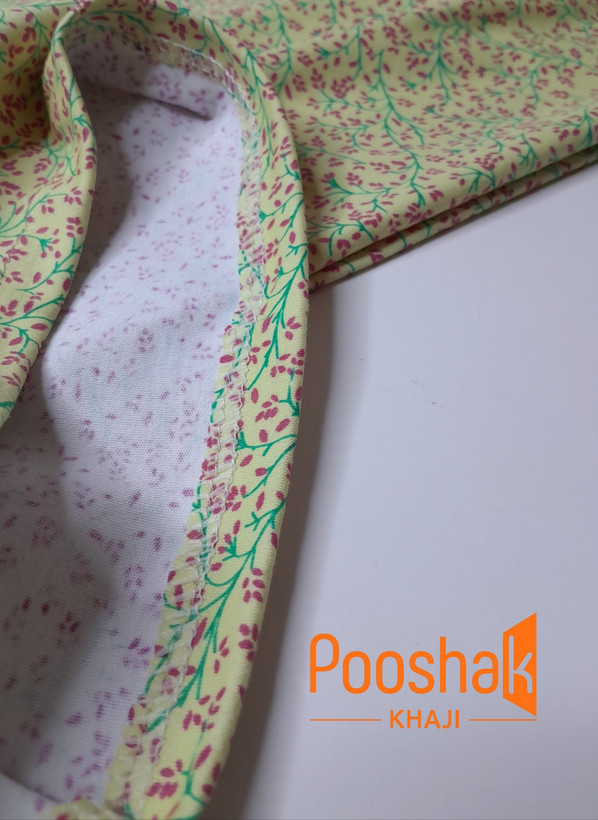 شلوار راحتی زنانه نخ پنبه طرح گل ریز